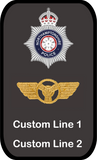 Northamptonshire Police Gold Driving Wings Lanyard Holster Patch