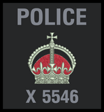 Superintendent Kings Crown Custom Patch