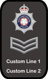 Northamptonshire Police Sergeant Style 2 Lanyard Holster Patch