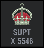 Superintendent Kings Crown Custom Patch