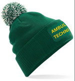 Ambulance Technician Beanie / Woolly pom pom Hat