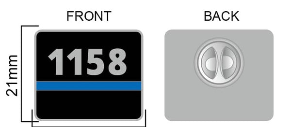 1158 Thin Blue Line Pin Badge