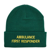 Ambulance First Responder Beanie Woolly Hat