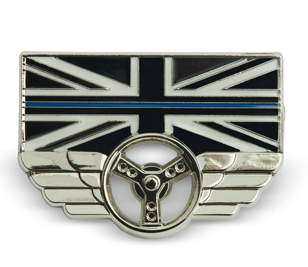 Advanced Police Driving Wings Silver Thin Blue Line Union Jack Roadcraft Response Traffic ARV