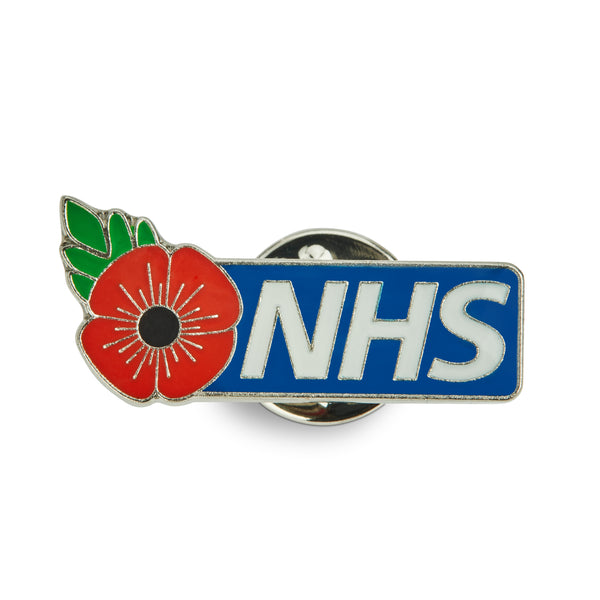 NHS Poppy Pin Badge - Blue