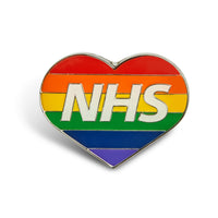 NHS LGBT Heart Pin Badge