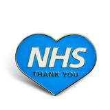 NHS Blue Heart Thank You Pin Badge