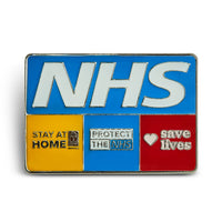 NHS Stay at Home Pin Badge