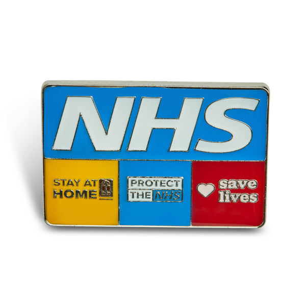 NHS Stay at Home Pin Badge