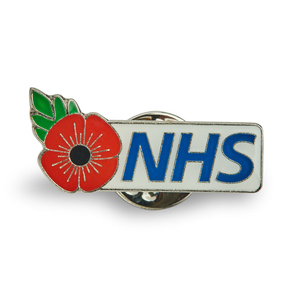 NHS Poppy Pin Badge - White