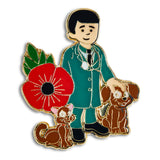 Male Vet Poppy Pin Badge