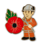 Railway Maintenance Poppy Pin Badge