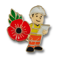 Highways Maintenance Poppy Pin Badge