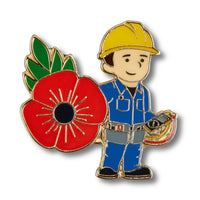 ELECTRICIAN Poppy Pin Badge