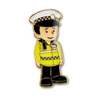 Traffic Cop Police Male Pin Badge