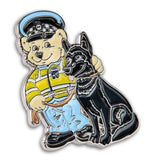 CMPG Perry Bear Black Police Dog Badge