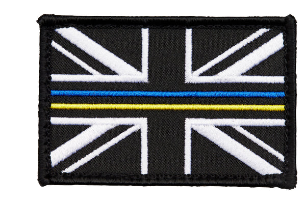 Thin Yellow and Blue Line Velcro Patch - HM Coastguard - 2 sizes