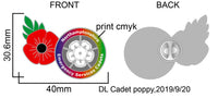 Northamptonshire Emergency Service Cadets Poppy Badge